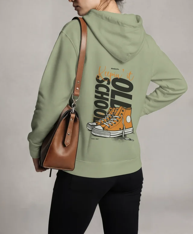 Stylish Mockup of a Woman in a Cozy Hoodie