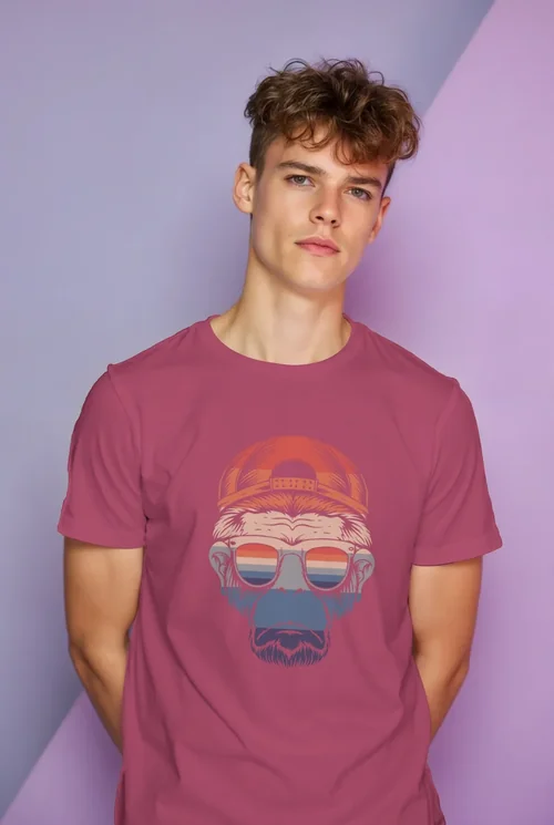 Minimalist T-Shirt Mockup for Casual Fashion Portraits