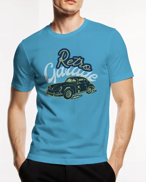 Mockup of a Young Adult Male in a T-Shirt