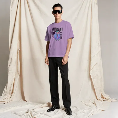 Stylish Mockup T-Shirt Against Soft Beige Background