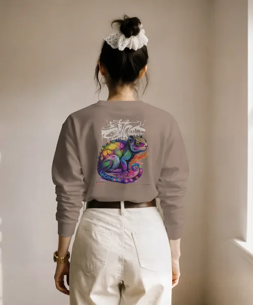 Cozy Sweatshirt Mockup in Minimalistic Interior