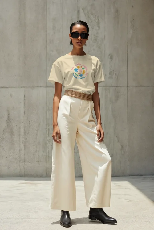 Futuristic T-Shirt Mockup with Minimalist Elegance