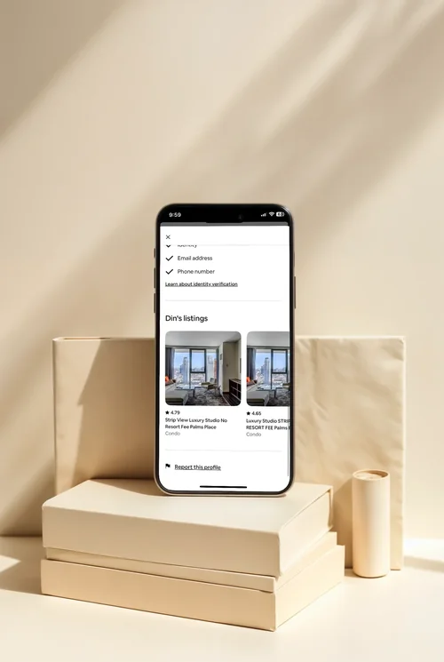 Minimalist iPhone 16 Pro Max Mockup in Natural Light