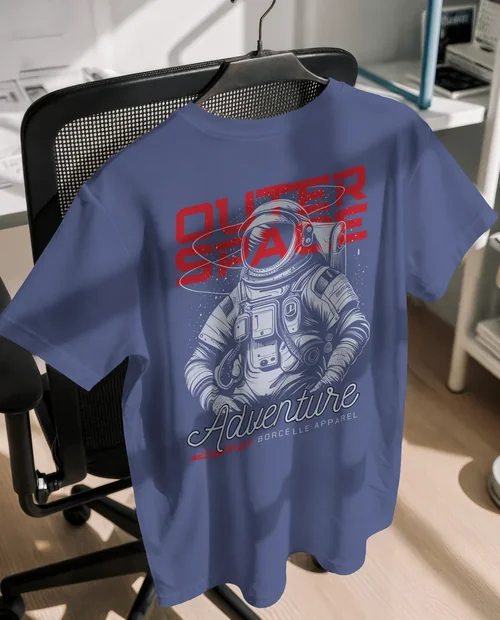 Elegant T-Shirt Mockup in Modern Office Setting