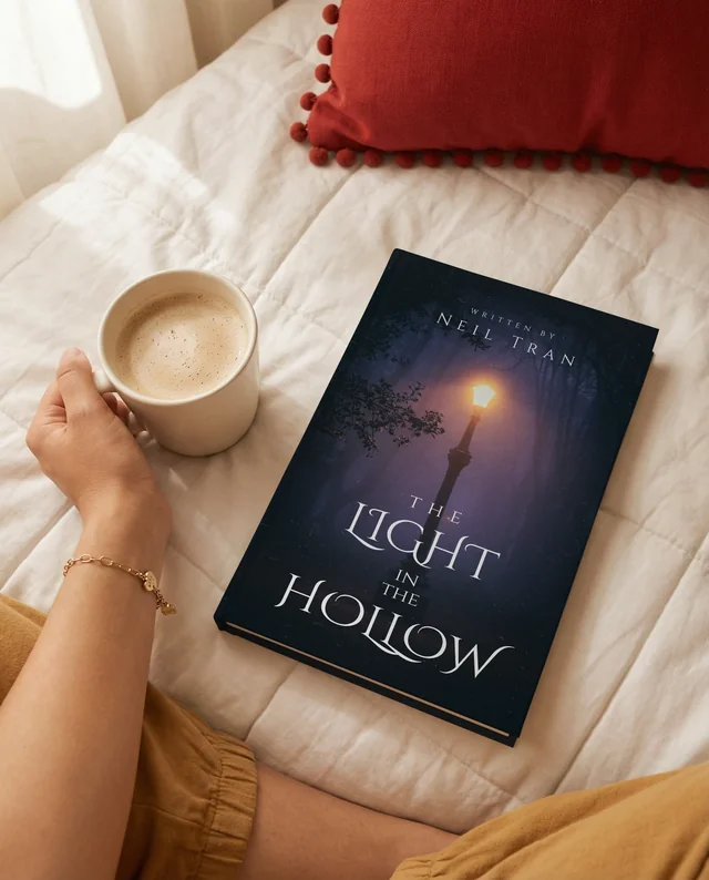 Cozy Book Mockup for Relaxing Reading Moments