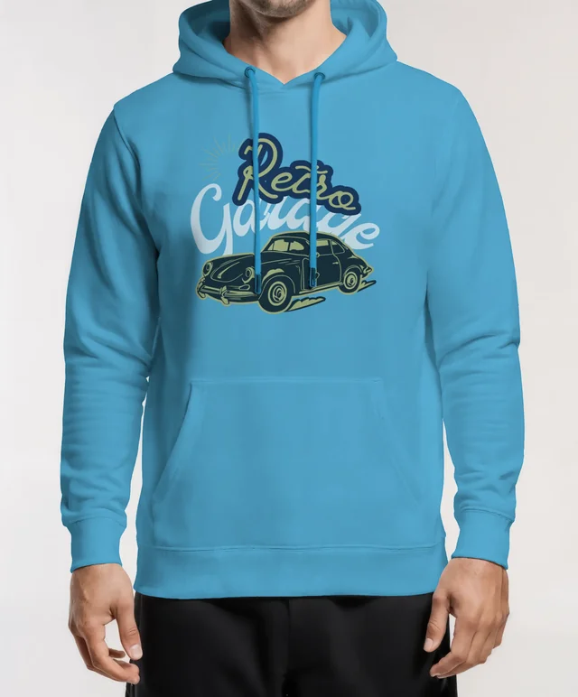 Stylish Hoodie Mockup Featuring Confident Male Model