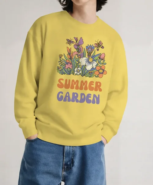 Casual Mockup of a Young Person in a Sweatshirt