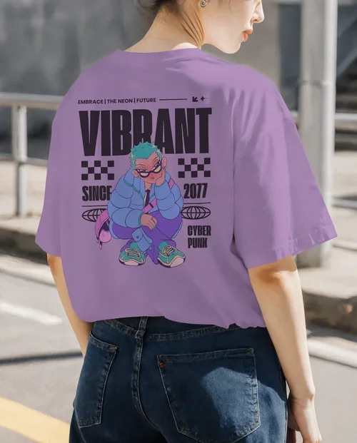 Casual T-Shirt Mockup Featuring Young Woman Outdoors