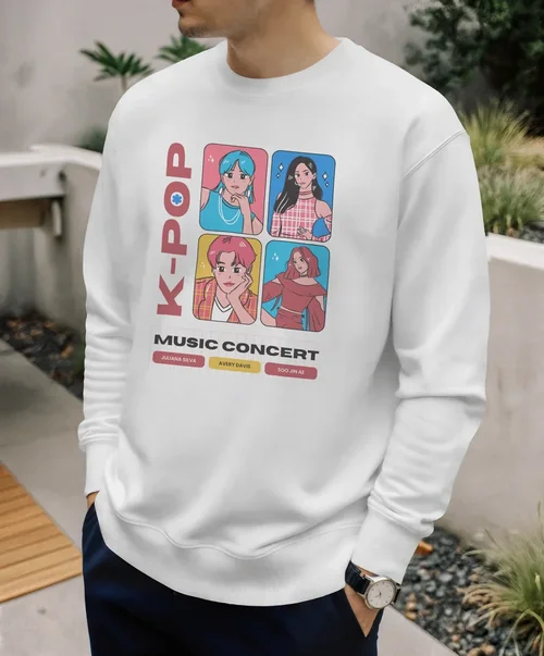 Stylish Mockup of a Casual Sweatshirt in Nature