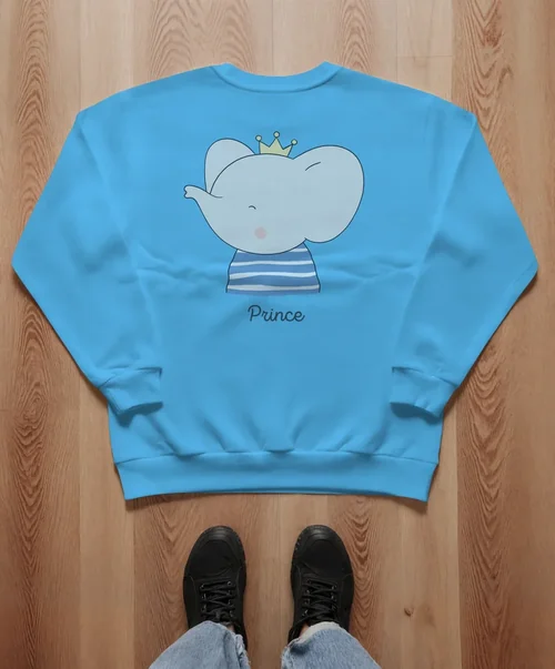 Minimalist Sweatshirt Mockup on Wooden Floor