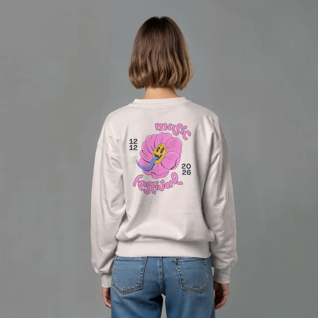 Stylish Mockup of a Woman in a Cozy Sweatshirt