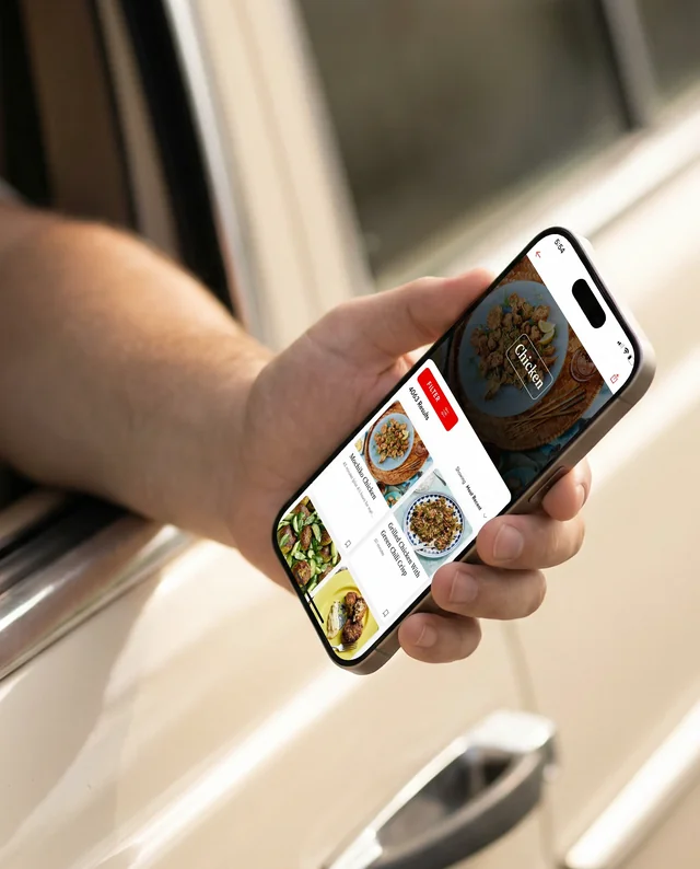 Modern iPhone Mockup Outside Car Window