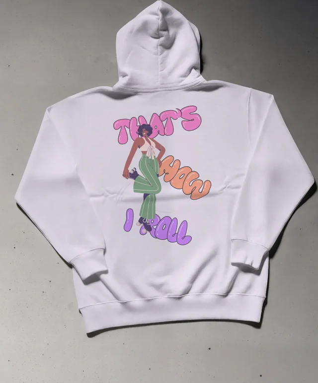 Realistic Hoodie Mockup on Light Grey Concrete Surface