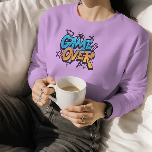 Cozy Sweatshirt Mockup for Relaxed Indoor Scenes
