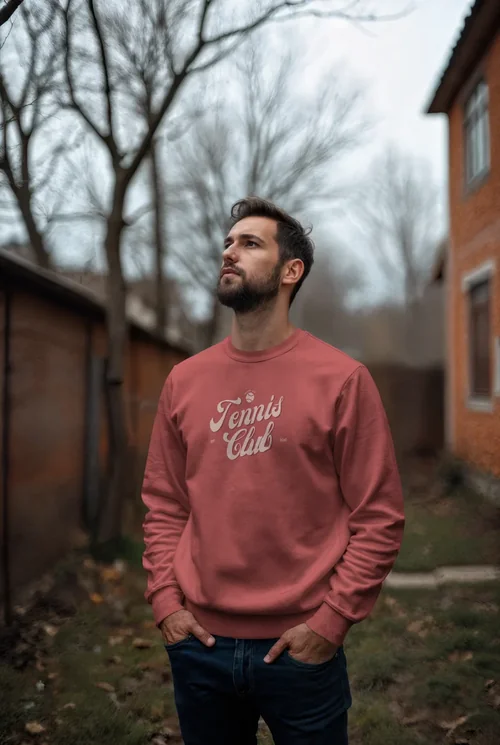 Stylish Mockup of a Young Man in a Sweatshirt