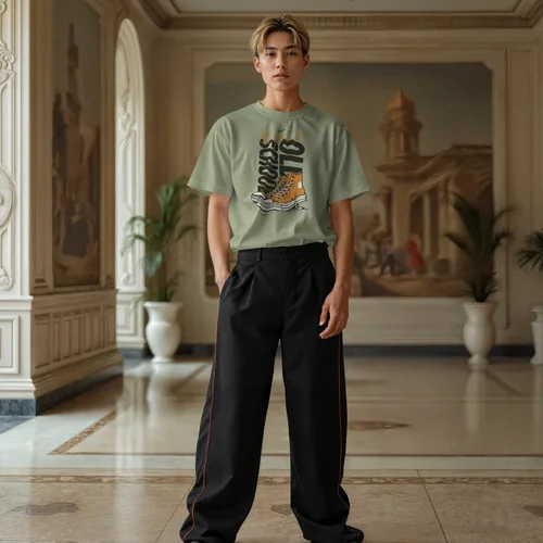 Elegant T-Shirt Mockup with Rich Background Colors