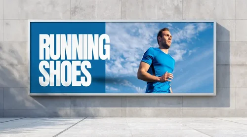 Modern Billboard Mockup in Minimalist Urban Scene