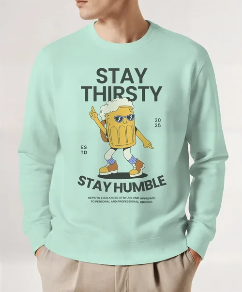 Elegant Mockup of a Male Model in Sweatshirt