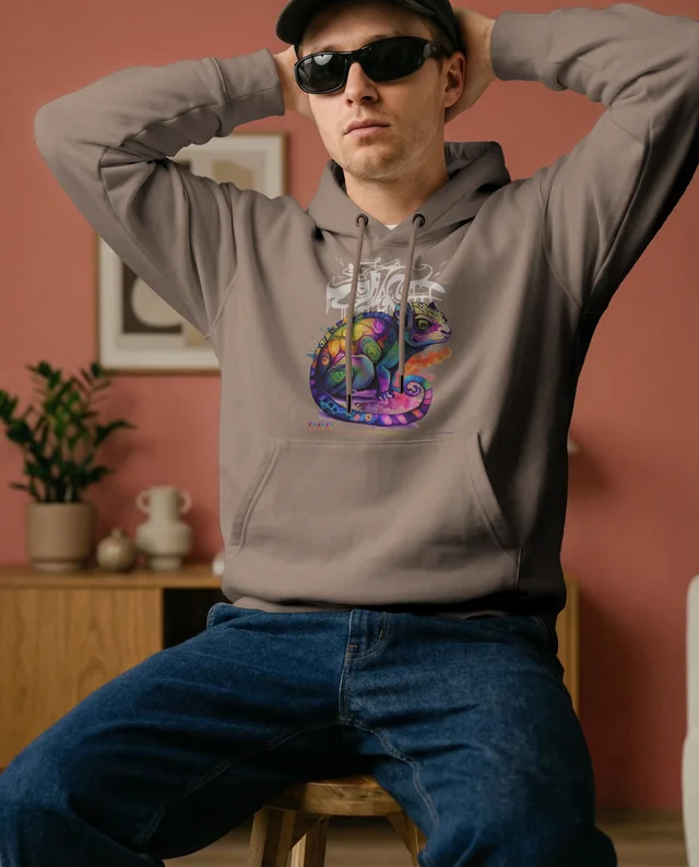 Stylish Mockup of a Young Man in a Hoodie