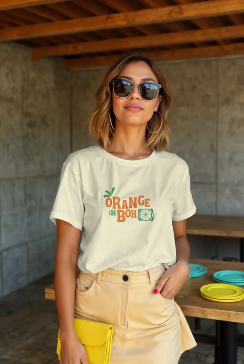 Trendy T-Shirt Mockup: Summer Style Inspiration
