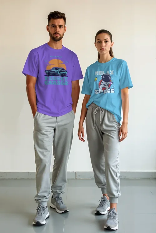 Minimalist Mockup T-Shirt Design with Neutral Colors