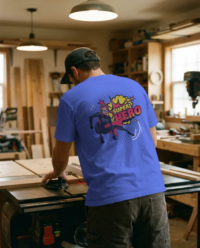 Woodworking Mockup T-Shirt Design for Craftsmen
