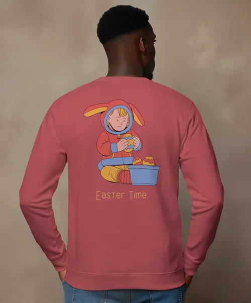 Stylish Mockup of a Relaxed Fit Sweatshirt