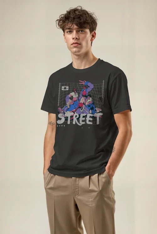 Minimalist Mockup T-Shirt with Soft Background Colors