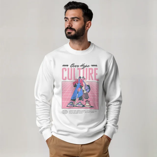 Stylish Mockup of a Confident Man in a Sweatshirt