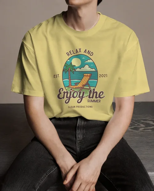 Casual T-Shirt Mockup for Modern Style