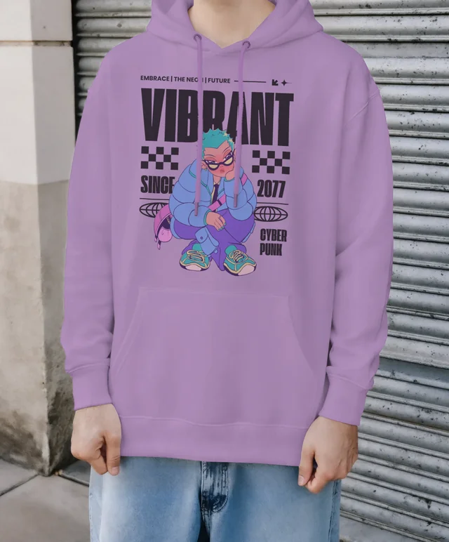 Casual Hoodie Mockup Against Urban Backdrop