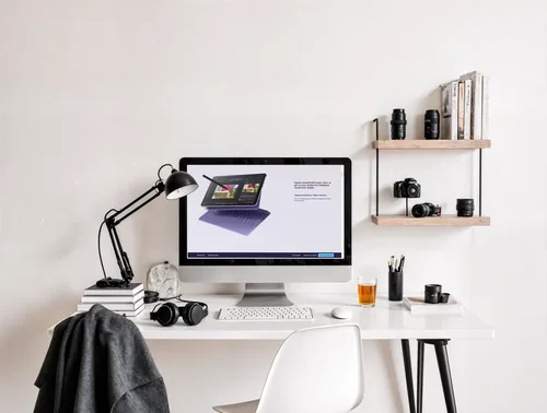 Modern iMac Mockup for Minimalist Workspace Design
