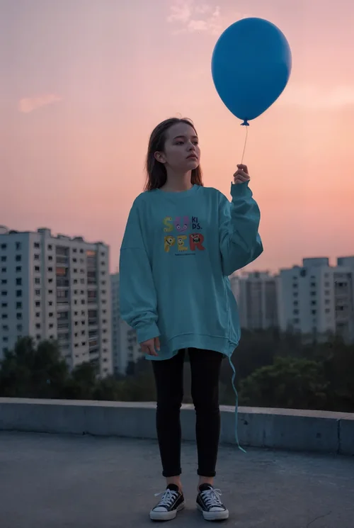 Stylish Sweatshirt Mockup for Urban Sunset Vibes