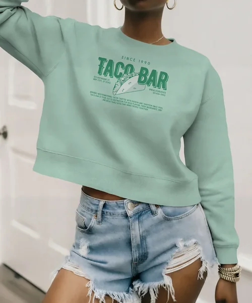 Stylish Mockup of a Casual Sweatshirt Look