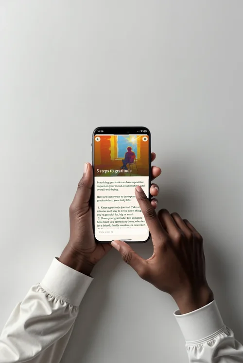 iPhone 16 Pro Max Mockup: Minimalist Touch Interaction