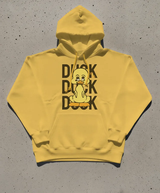 Minimalist Hoodie Mockup on Textured Concrete Surface