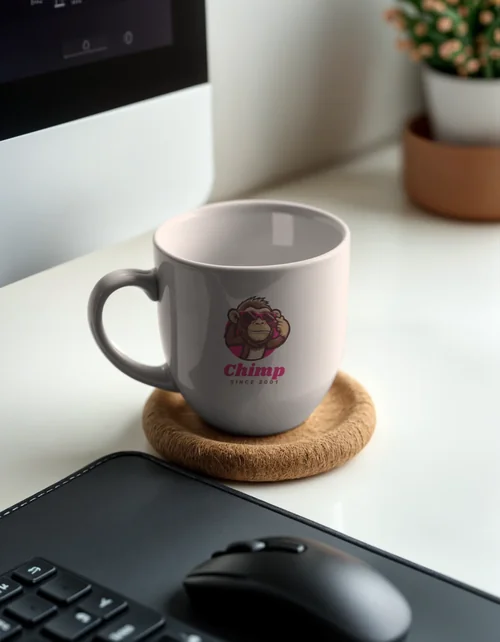 Elegant Mug Mockup with Natural Colors and Background