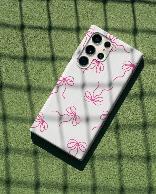 Sleek Phone Cover Mockup on Vibrant Green Surface