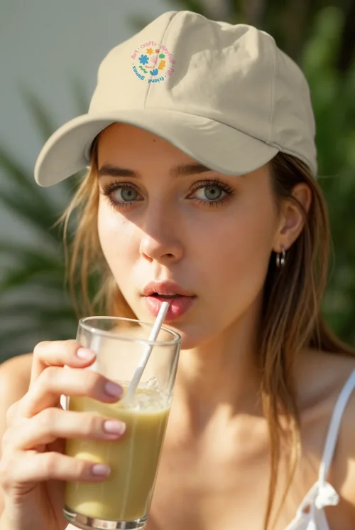 Mockup of a Stylish Hat: Casual Summer Vibes