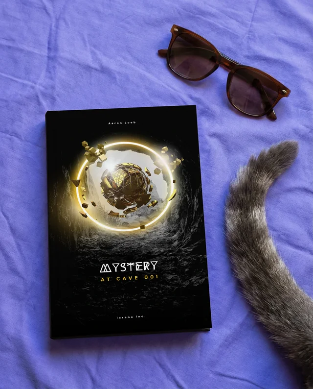 Stylish Mockup of a Book on Purple Fabric Background