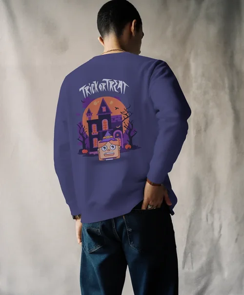 Stylish Mockup of a Person in a White Sweatshirt