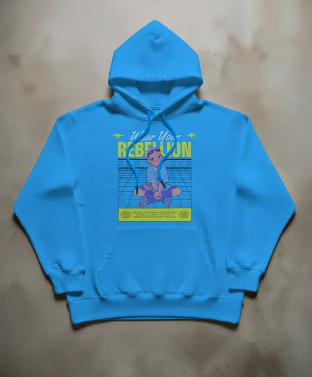 Minimalist Mockup of a Classic White Hoodie