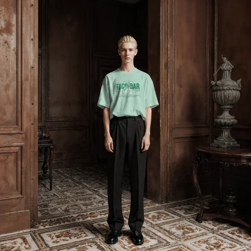 Elegant Mockup of T-Shirt Against Dark Vintage Background