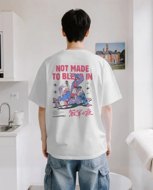 Stylish T-Shirt Mockup in Modern Kitchen Setting