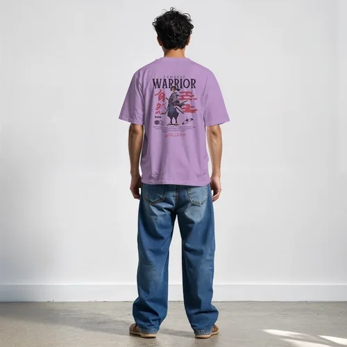 Minimalist Mockup with Colorful T-Shirt Against Neutral Background