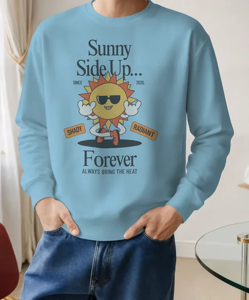 Stylish Mockup of Casual Sweatshirt for Men