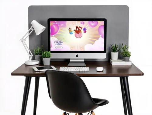 Modern iMac Mockup for Minimalist Workspace Design