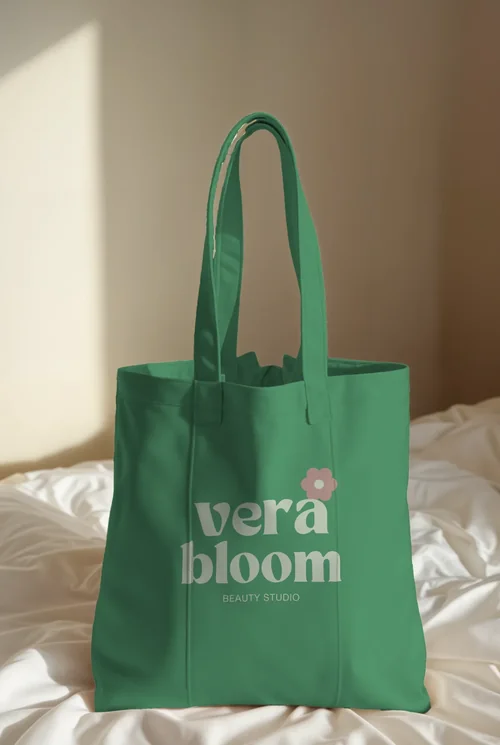 Elegant Mockup of a Minimalist Tote Bag