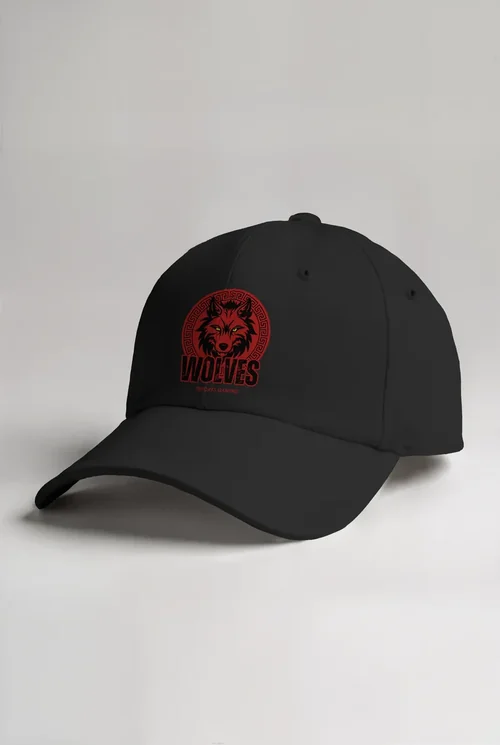 Stylish Mockup of a White Hat on Gray Background