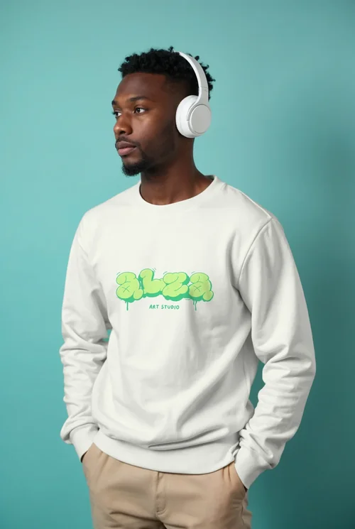 Stylish Sweatshirt Mockup: Modern Look for Young Adults